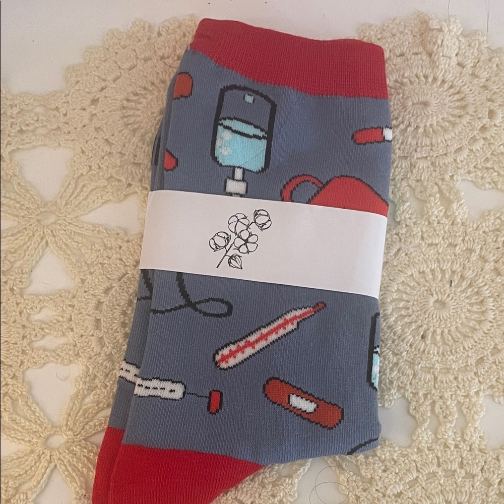 Nurse Colorful Patterned Socks Set - Picture 7 of 8